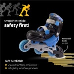 eAj 용 새로운 바운스 롤러 스케이트 - 신발 사이즈 EU 28-31, 미국 주니어 사이즈 8-11, 여자용 2-in-1 롤러 스케이트, 트라이휠에서 인라인... 