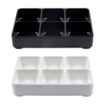 국산 그린메라민 매트 샤브통 6절 G-0649 업소용 멜라민 그릇 6칸 그릇 g0649 : 온라인키친