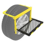 트럭용 타이어 스텝, 픽업, RV, SUV, 조절 가능한 접이식 테이블 스텝 스툴, 헤비 듀티, 미끄럼 방지, 하중 350파운드 : 위드미AD