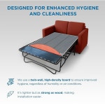 멜리우스 플렉스 슬리퍼 소파 지지대(48x48 - 풀 매트리스 지지대, 꺼내기, 바 편안한 추가 실드, 사이즈) 보드 침대 세이버 Twin (48x36... 