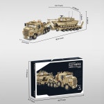 와이오이 군용 M1070 장갑차 조립 키트 2차 세계대전 탱크 블록 세트 남성용 선물 3482개 : 조은글로벌마켓