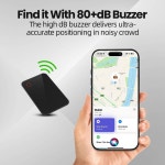 지미 LT2 지갑 트래커 태양광 충전 배터리 슬림 블루투스 로케이터 파인드 마이 앱과 호환 얇은 아이템 GPS 파인더 : 리치비즈니스