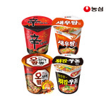 짬뽕각음성성본 | 라운지 전용 - 농심 신새튀오 소컵 (신라면 새우탕 오징어짬뽕 튀김우동) 각 6개 총24개 : 농심 브랜드스토어