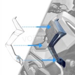 혼다 호환 XADV750 XADV 750 X  모터사이클  부품 사이드 윈드 디플렉터 윈드쉴드 레그 가드 프로텍터 : 베스트321에이치