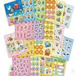 뽀로로와 친구들 어린이게임 네임스티커 스티커놀이 관찰놀이 어린이교구 귀여운스티커 : 루프메이드