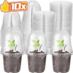 스타터10/5pcs 묘목 보육 냄비 씨앗 시작 성장 영양 컵 꽃 식물 컨테이너 정원 미니 화분 홈 원예 도구 : 스마트랩팩토리일산