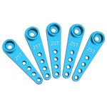 공유구 25T 서보 혼 37mm 금속 25개 연장 스티어링 암 서버, RC 카 트럭용 후타바 새복스 파워 HD HSP MG995 MG996 Servos 호환 (블루)... 