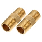 밀리스텐 2pcs Npt 커플러 내구성이 뛰어난 정원 농장 및 가정용 수도 호스 어댑터 부드러운 모서리 사용 견고한 피팅 쉬운 설치 : 굿아우라