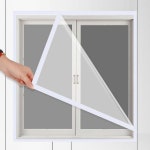 겨울 창문 유리창 방풍 외풍 냉기 차단 차단막 방한 보온 비닐 바람 막이 비닐막 중형 : 내일하루