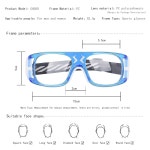 수그리 농구 고글 방풍 보호 안경 남성용 스포츠 고글 1 G8050 Blue Frame White : 김미프라임