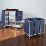 호텔 청소 카트 손수레 콘도 숙박 객식 핸드 옷 바구니 수거 수건 운반 객실 다기능 비품 특대형 직사각형 4관 : 비비베베몰