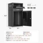 배달 캐비닛 외부 대형 잠긴 보관 랩 캐비닛 냉간 압연 강철 랩 복도 배달 상자 : DiEU종합쇼핑몰원