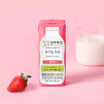 상하목장 유기농 멸균 딸기우유 125ml 24팩 팩우유 : 매일유업공식대리점