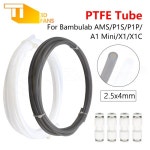 Bambu Lab Ptfe 튜브 2 5mm 4mm P1S P1P AMS A1 미니 소형 호환 3D... 파이프 X1C Bamblab 화이트 그레이 라이트 : 베스트321에이치