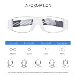 수그리 남자 농구 안경.축구 축구 스포츠 보호 안경 안전 고글, 교체 가능한 렌즈용 스포츠 안경 1 G8107 Black Frame White : 김미프라임