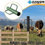 울타리 기둥 설치용 수동 래머 농장 및 산업 현장용 헤비듀티 T자형 기둥/폴 홀 파는 도구 : 프라임무역100