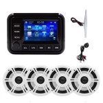 2025 ATV RZR 5터치 스크린 스테레오 MP5 플레이어 BT H303A  2prs 6.5 방수 스피커 H065 요트 보트 UTV : DiEU종합쇼핑몰칠