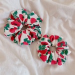 토마토 스크런치 헤어슈슈 곱창밴드 곱창끈 2size : 수아누아