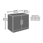 오피스웍스 바이 사우더 어펌 36인치 도어 수납장, L 35.43인치 x W 23.47인치 H 29.29인치, 클래식 체리 마감 상태 Noble Elm : 오더메이트몰