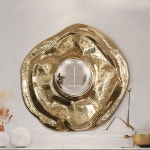 포르투갈 라이트 럭셔리 아트 벽 장식 거울 모던 디자이너 빌라 모델룸 현관 입구 거울 : DiEU종합쇼핑몰원