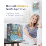 성인용 피스 릴랙스 플라스틱 직소 퍼즐 1000개 그레이스 헬머 일본 거리에서 가장 만족스러운 테이블 게임 및 선물 [H3396] 퍼즐 매트 필요... 