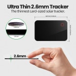 지미 LT2 지갑 트래커 태양광 충전 배터리 슬림 블루투스 로케이터 파인드 마이 앱과 호환 얇은 아이템 GPS 파인더 : 리치비즈니스