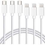 호환 3개(MFi 인증)USB C-Lightning TPE 케이블 고속 충전 480Mbps 전송 iphone 호환 14 13 12 11 Pro와 호환 가능 : 아지랑이이