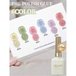 6PCS 15ML UV LED 광택 매니 여름 세트 네일 키트 담그기 컬러 70 73 11 85 80 12 : 더사다마켓