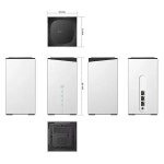 글로벌 네트워크 5G CPE 와이파이 6 AX3000 무선 라우터 4x4 MIMO 기가비트 포트 128 사용자 NR LTE WiFi 모뎀 : 공사퀸즈