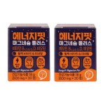 에너지핏 마그네슘 플러스 비타민 D 비오틴 비타민 B1 B2 B6 B12 30정, 2개 : 아하핏