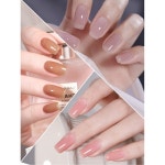 6PCS 15ML UV LED 광택 매니 여름 세트 네일 키트 담그기 컬러 70 73 11 85 80 12 : 더사다마켓