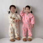겨울 어린이집등원복 가을 유아 상하복 아기 등원룩 돌 아기 두돌 모란 상하복 겨울 옷 2살 3살 4살 5살 : 로망하우스