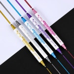 DS 5Q 형광펜 예술 그림 메모 발가락 양방향 학교 DIY 문구 사무실 쓰기 둥근 용품 5 Colors : 메카픽스