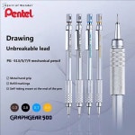 DS 5P PENTEL 연필 중력 PG515 BROKEN 금속 기계식 DRAWING AN 5pcs Uni Erasers : 메카픽스