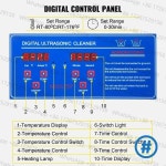 VEVOR 1.3L 2L 초음파 청소기 Lave-Dishes 휴대용 세탁기 식기 가전 제품 : 위더스16