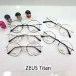 티타늄 제우스 동그리 안경 ZEUS 2321 가볍고 이쁜 둥근 메탈 안경테 실버 은색 : 안경사랑안경원