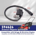 Briggs and Stratton 594626 594456 595304 799650 795315 592841 595038 엔진에 맞는 점화 코일, MTD G1236 CC760ES : 온슈어월드