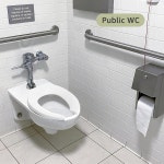 오언서 상업용 화장실 개방형 전면, 공중화장실 18.5인치 길이, 병원, 호텔, 학교, 교회, PP 자료, B2B 사용 가능, 2년 지원, 흰색 1 Pack : 브리텐