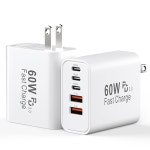USB C 고속 충전 블록 60W 아이폰 USBC 월 타입 휴대폰 충전기 벽돌 17/16 : 리버티-마켓
