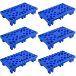 티미넬 플라스틱 팔레트 11 실외 8 보관용 바닥 및 19 경량 네스팅블 방수 실내 7 화물 저장 6pcs 3 패드 9인치 그리드 2pcs 15 74 15 74... 