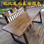 우드슬랩 카페 테이블 대형 원목 회의 책상 스타벅스 180x70x75 나무판5cm : 그제품여기있소