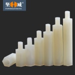 나일론기둥 싱글패스 나일론 육각기둥 분리기둥 플라스틱 절연지지기둥 PC보드 스페이서 스터 화이트M3 5 6 50개 : 햇님아이템