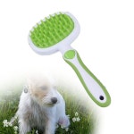 강아지빗 반려동물 애견빗 러버마사지 브러시 그린 펫그로 애견브러쉬 강아지브러쉬 : 애드플러스2