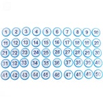 NR 번호스티커 1~50 식당스티커 : 나리스토어5020