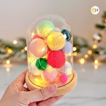 크리스마스 무드등만들기 키트 따뜻한 양모 led 폼폼 양모볼 조명 겨울 선물 : 달콩 마트