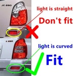 Hyundai 호환 Terracan 2.4 2.9 2001-2006 후면 범퍼 라이트 테일 리플렉터 램프 92704-H1550 : 코스모카트