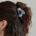 반짝이는 실버 별 헤어집게핀 포인트 머리핀 포니테일 헤어핀 : 말랑말랑잡화점