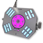 YJST 태권도장 행사조명 태극 문양 6구 회오리 레이저 미러볼 : 지원미디어