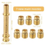 8pcs 카뷰레터 제트 키트, 프레데터용 구리 키트 212cc 196cc 224cc, H Gx140 Gx160 Gx200 미니 자전거 고 카트 엔진 성능 업그레이드... 