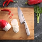 청산 L1 시리즈 1027556 독일산 강철 단조 6인치 셰프 나이프 Black 6 : YS 글로벌41